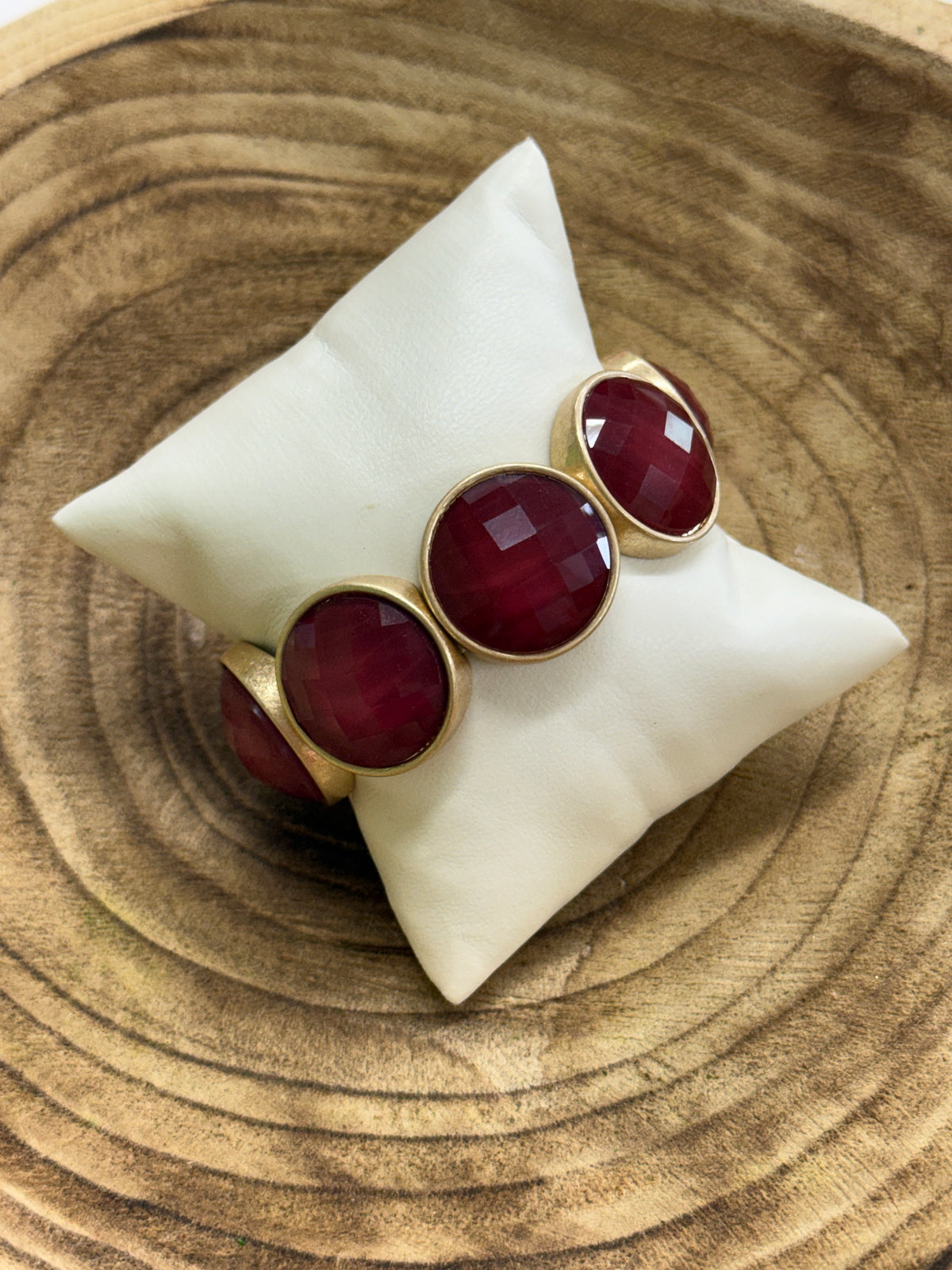 Miranda Bracelet-Burgundy