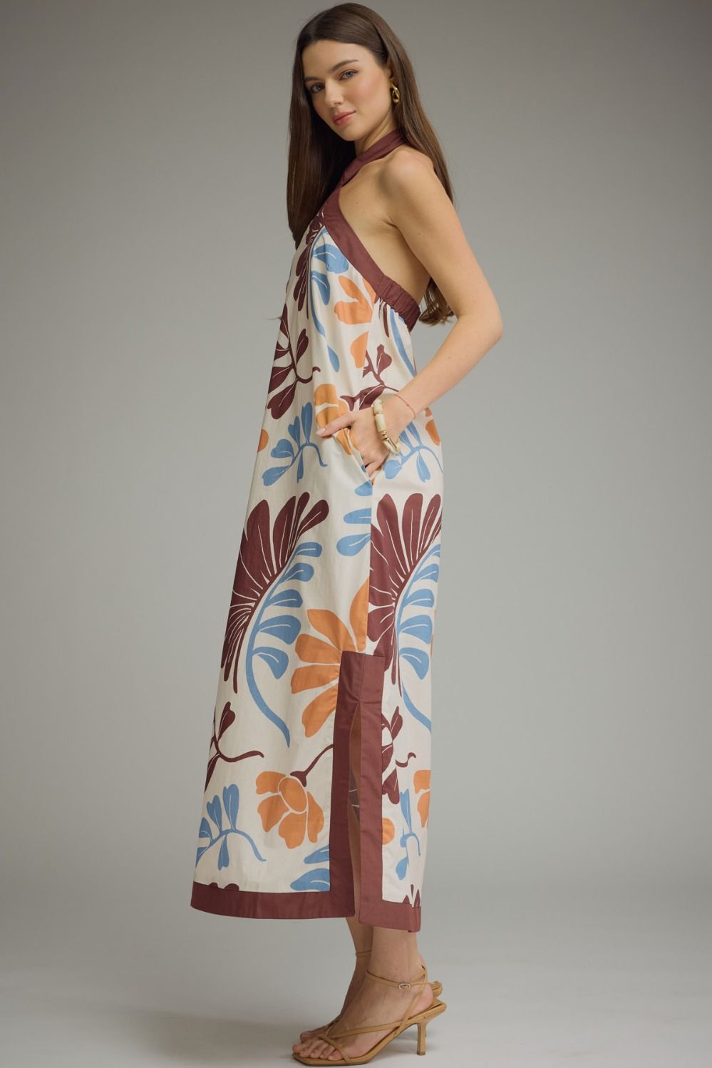 Falling For Change Halter Top Dress