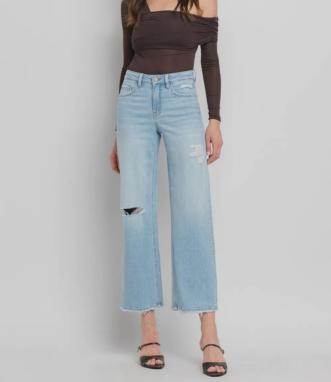 The Olivia High Rise Wide Leg Jeans