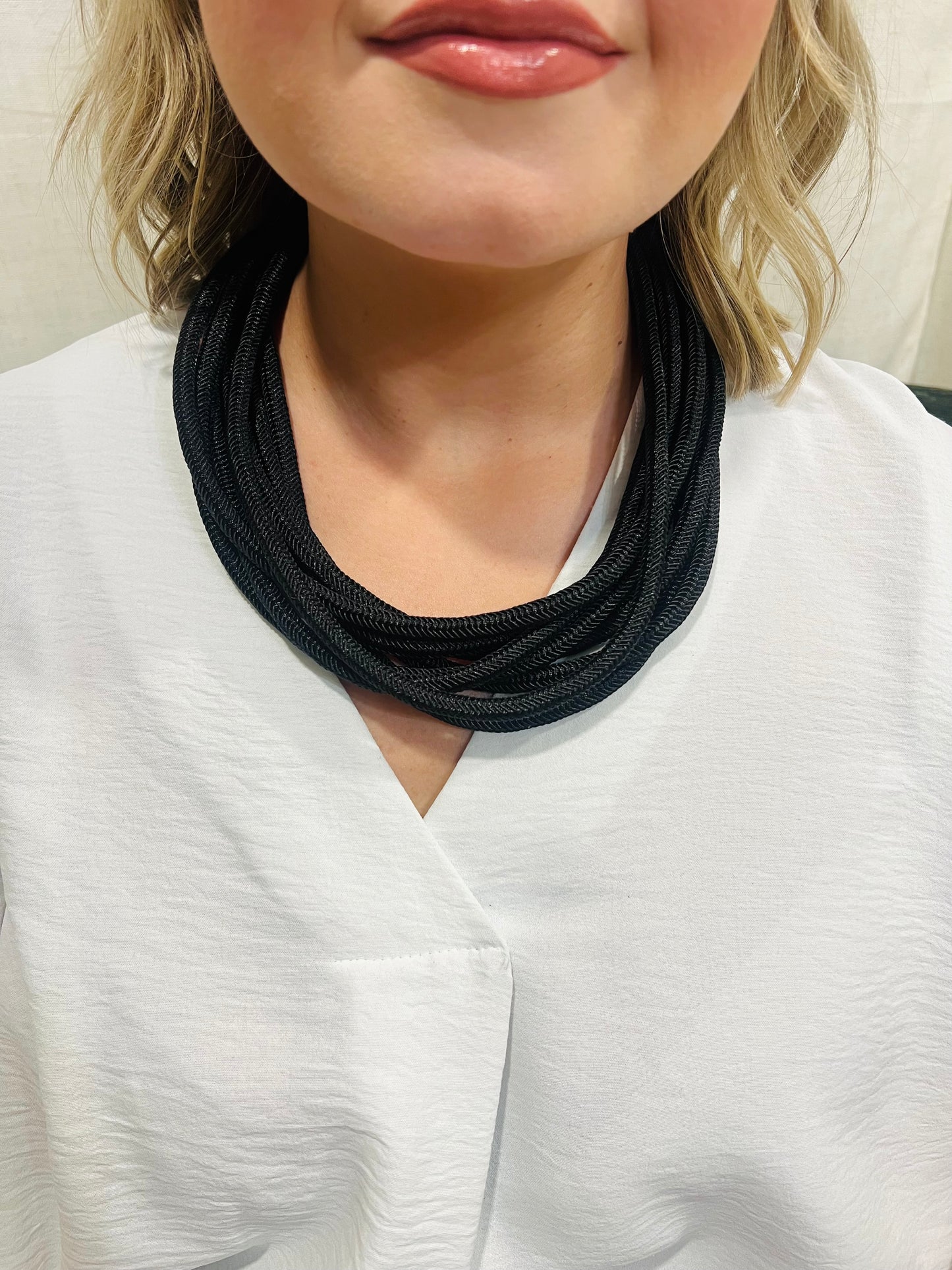Black Rope Necklace