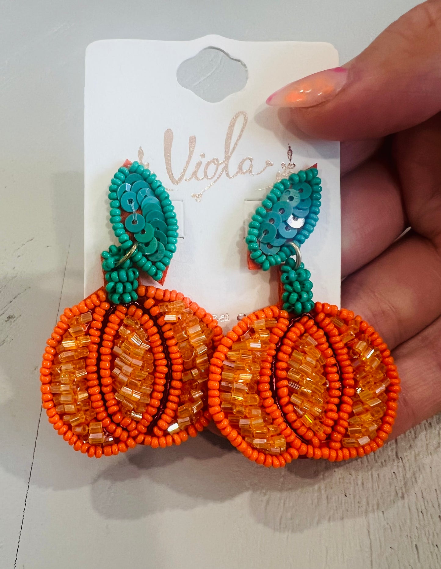 Pumpkin Statement Earring