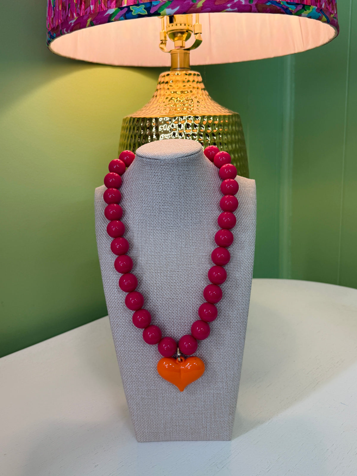 The Emmy Necklace-Pink & Orange