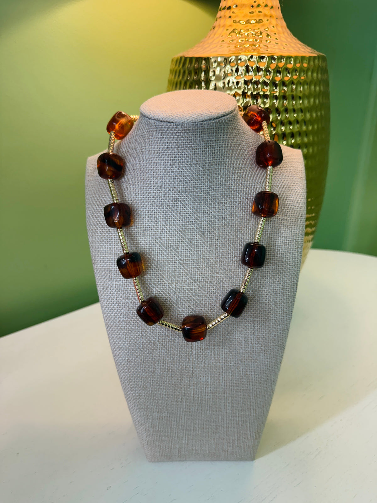 The Kam Necklace-Tortoise