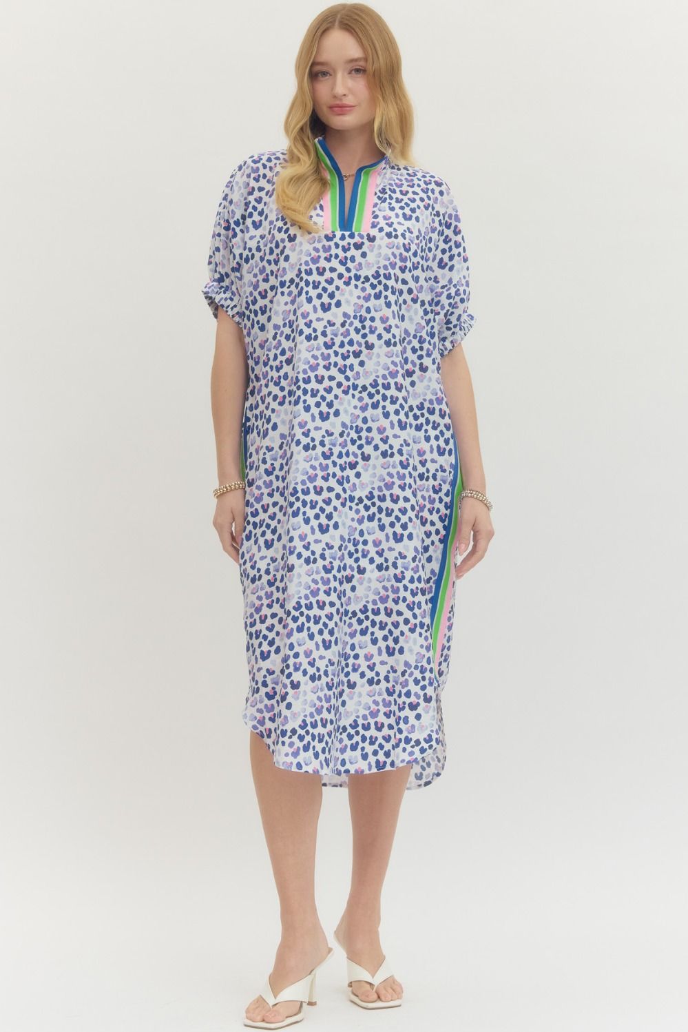 Spring Leopard Midi Dress