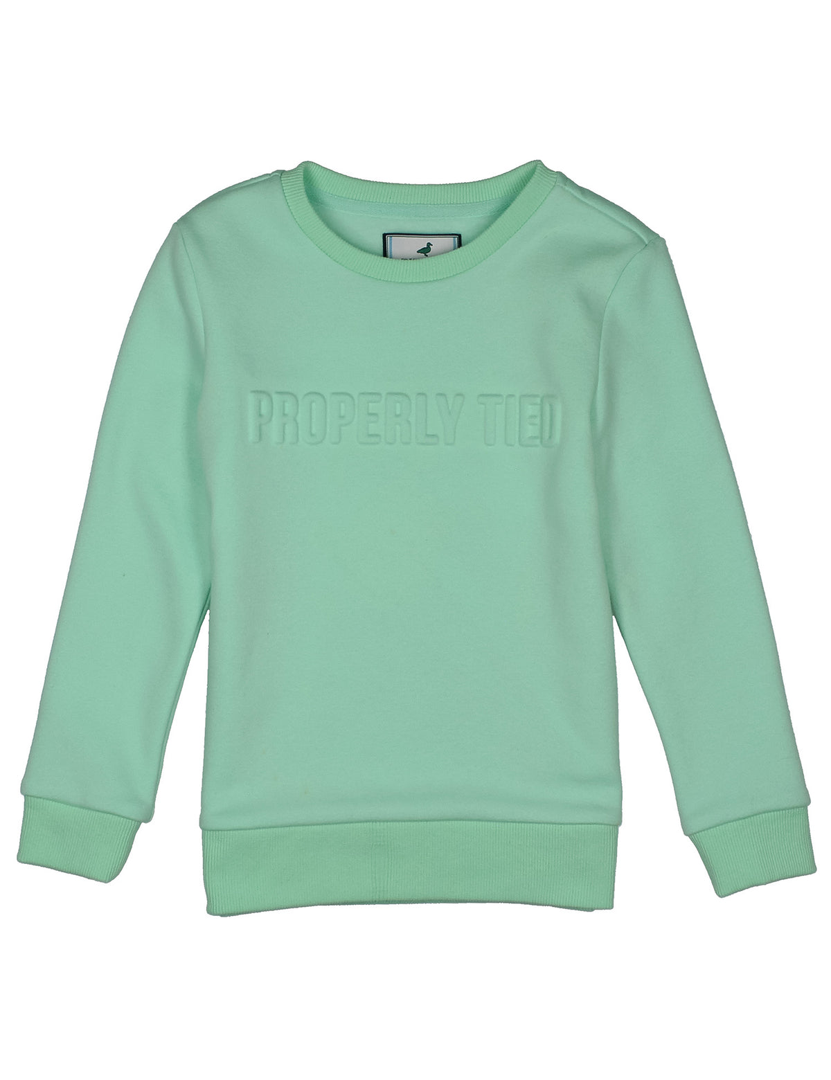 Properly Tied Girls Roxie Sweatshirt Sea Glass
