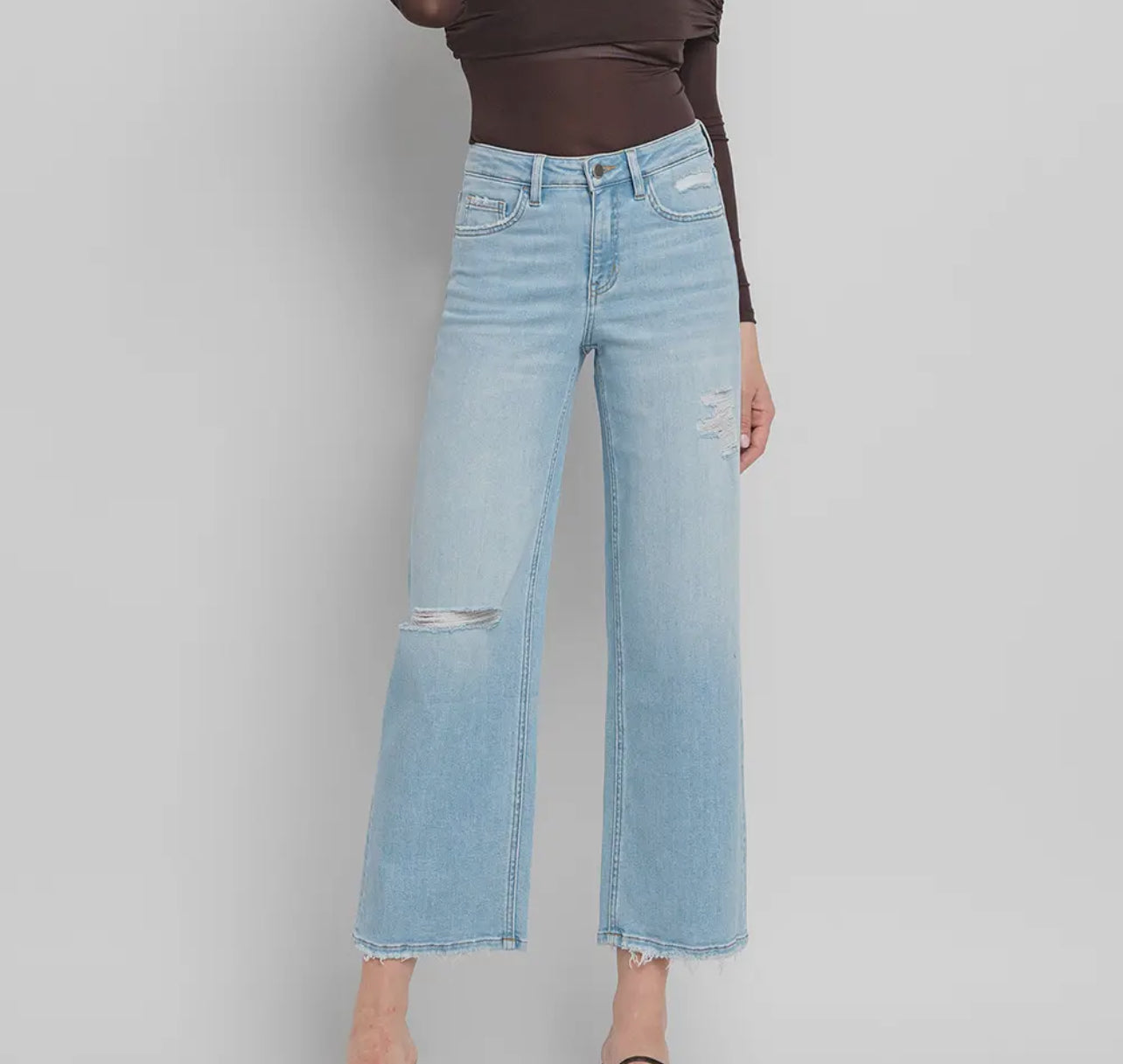 The Olivia High Rise Wide Leg Jeans