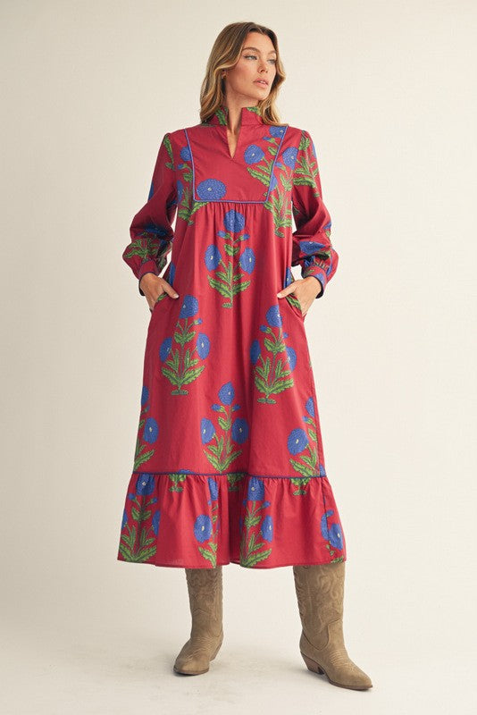 Picking Flowers Midi Dress