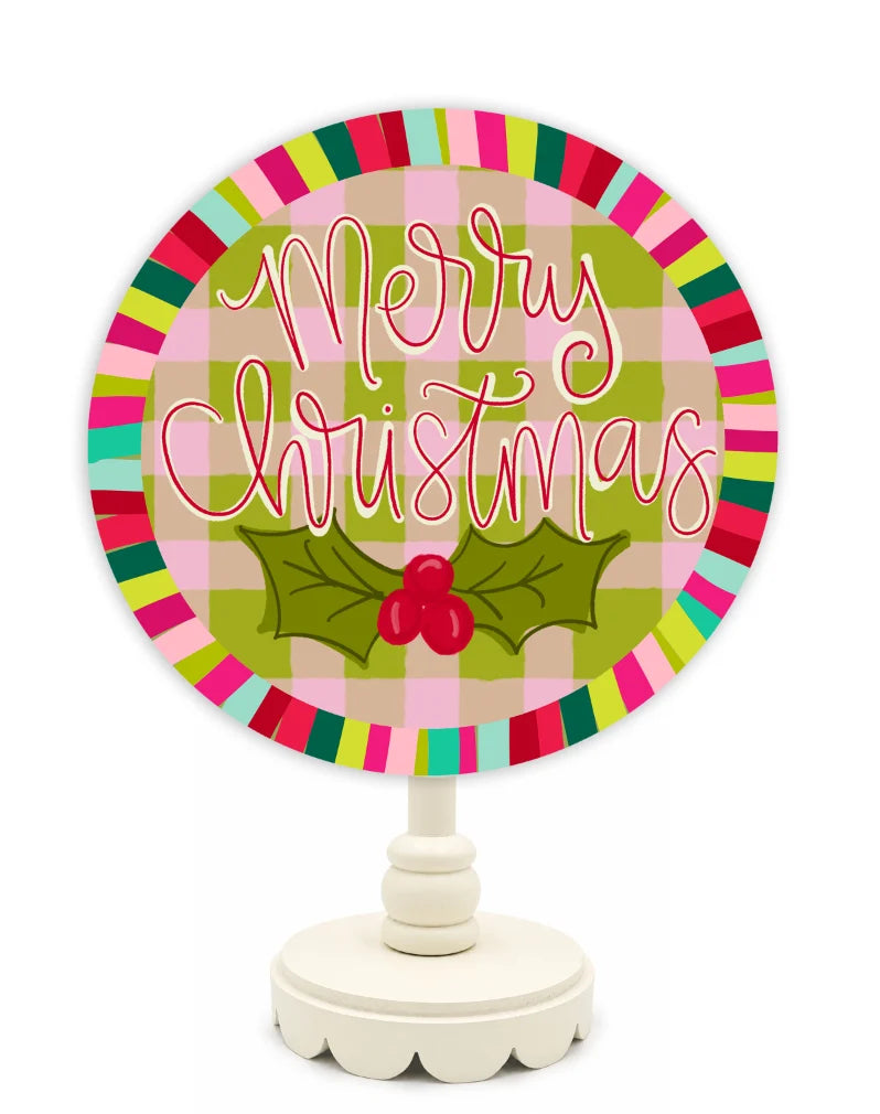 Merry Christmas Holly Topper