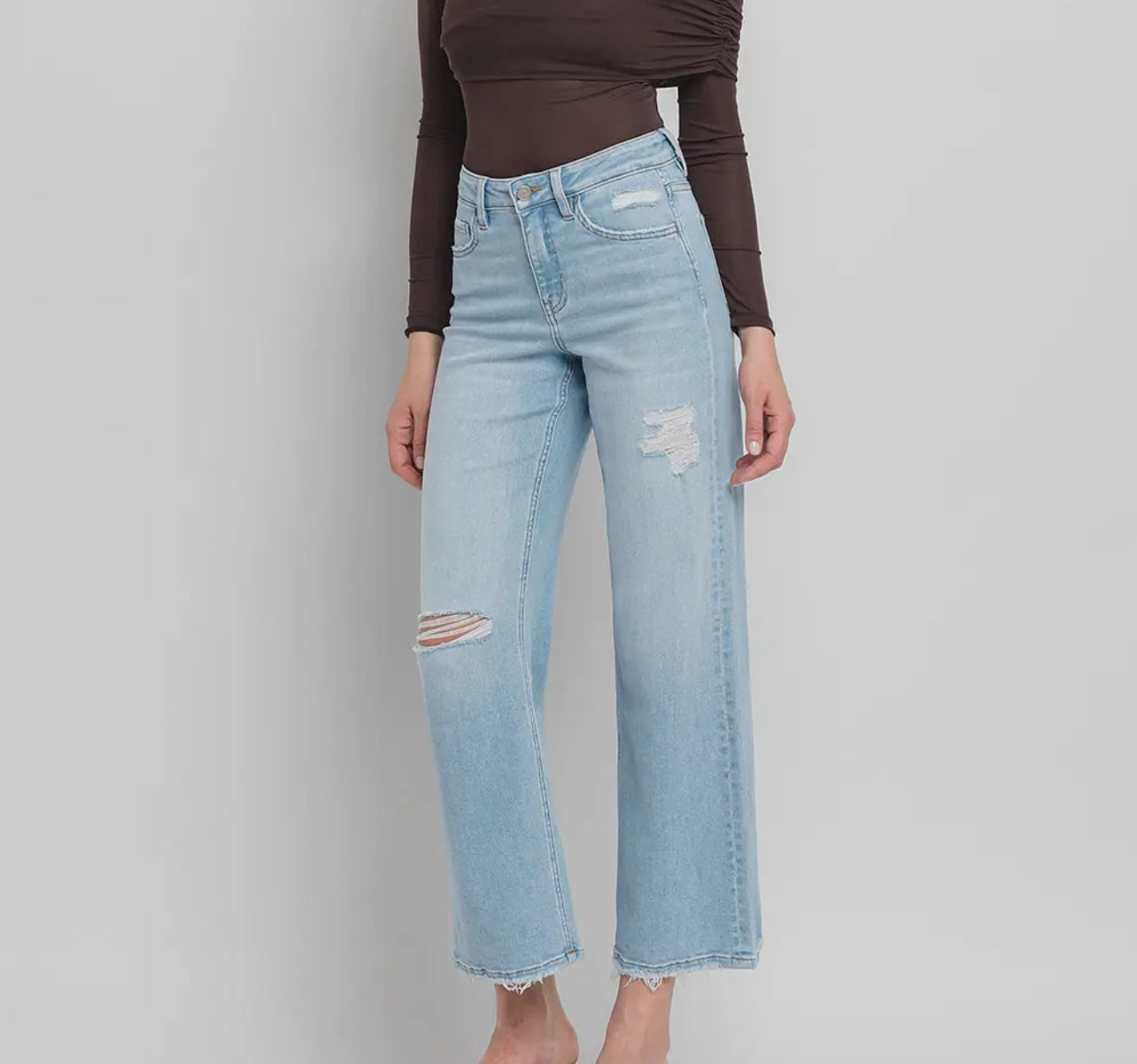 The Olivia High Rise Wide Leg Jeans