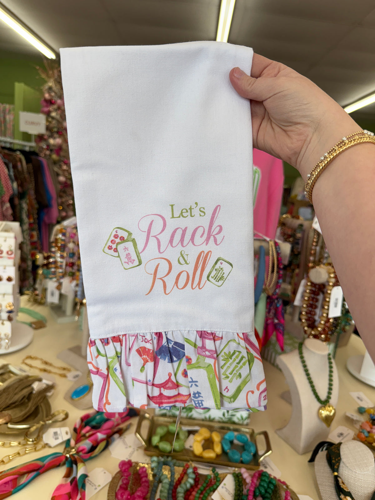 Rack & Roll Ruffle Hand Towel