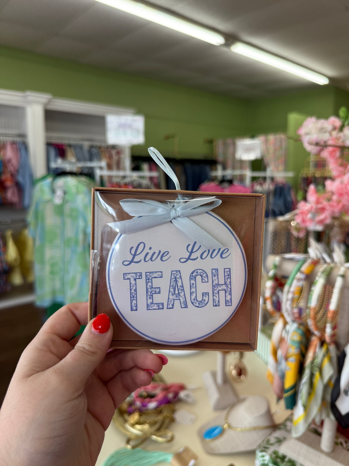 Live Love TEACH Ornament
