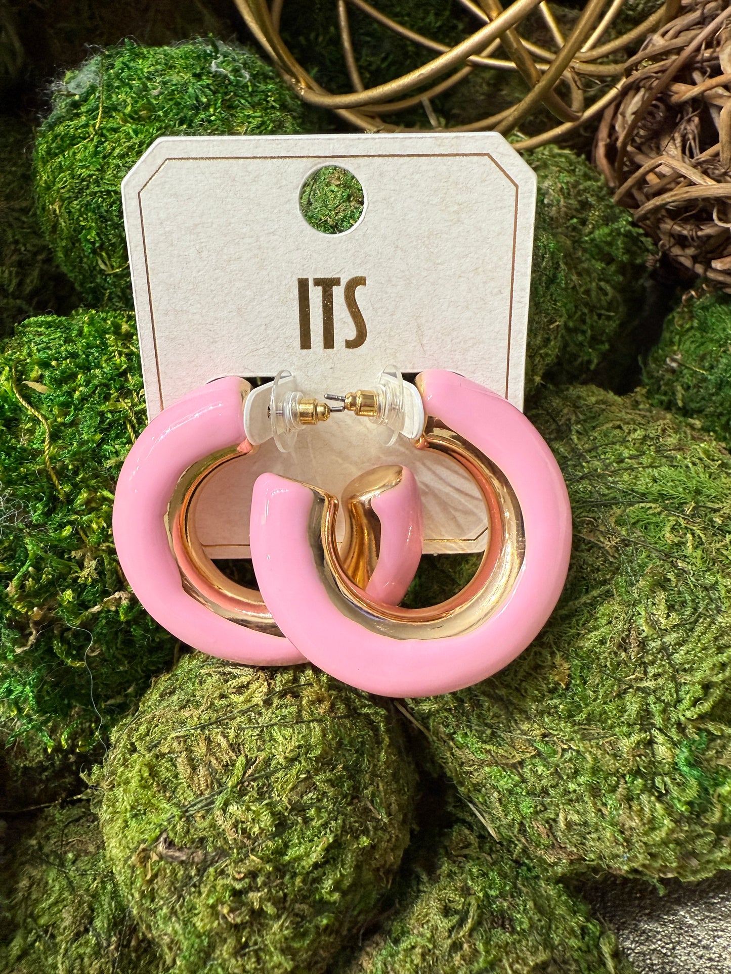 The Emily Hoops-Light Pink