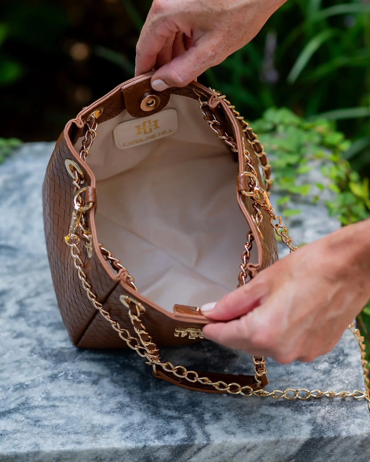 Lainey Mini Tote-Woven Chocolate