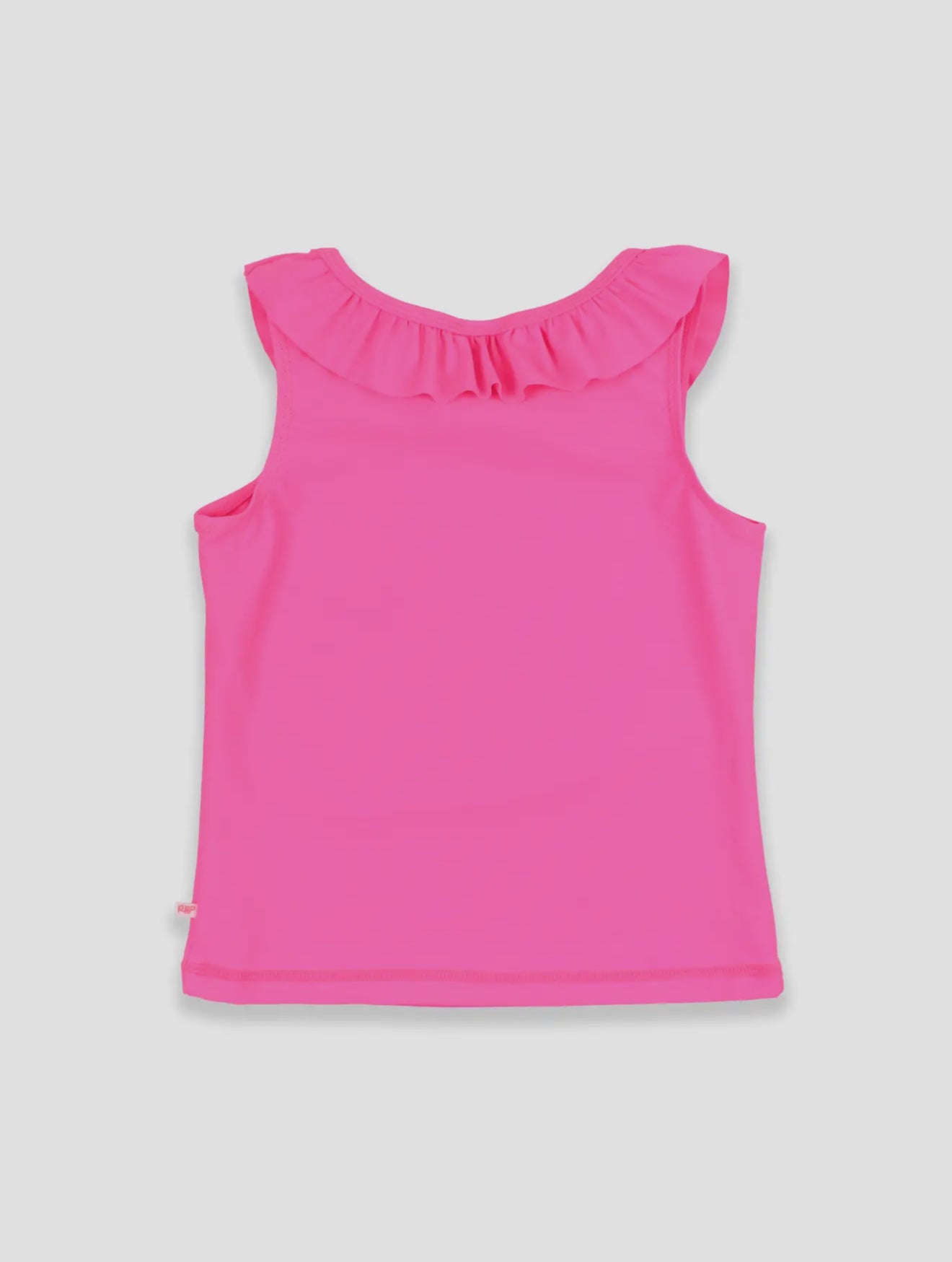 Neon Magenta Active Ruffle Tank Top
