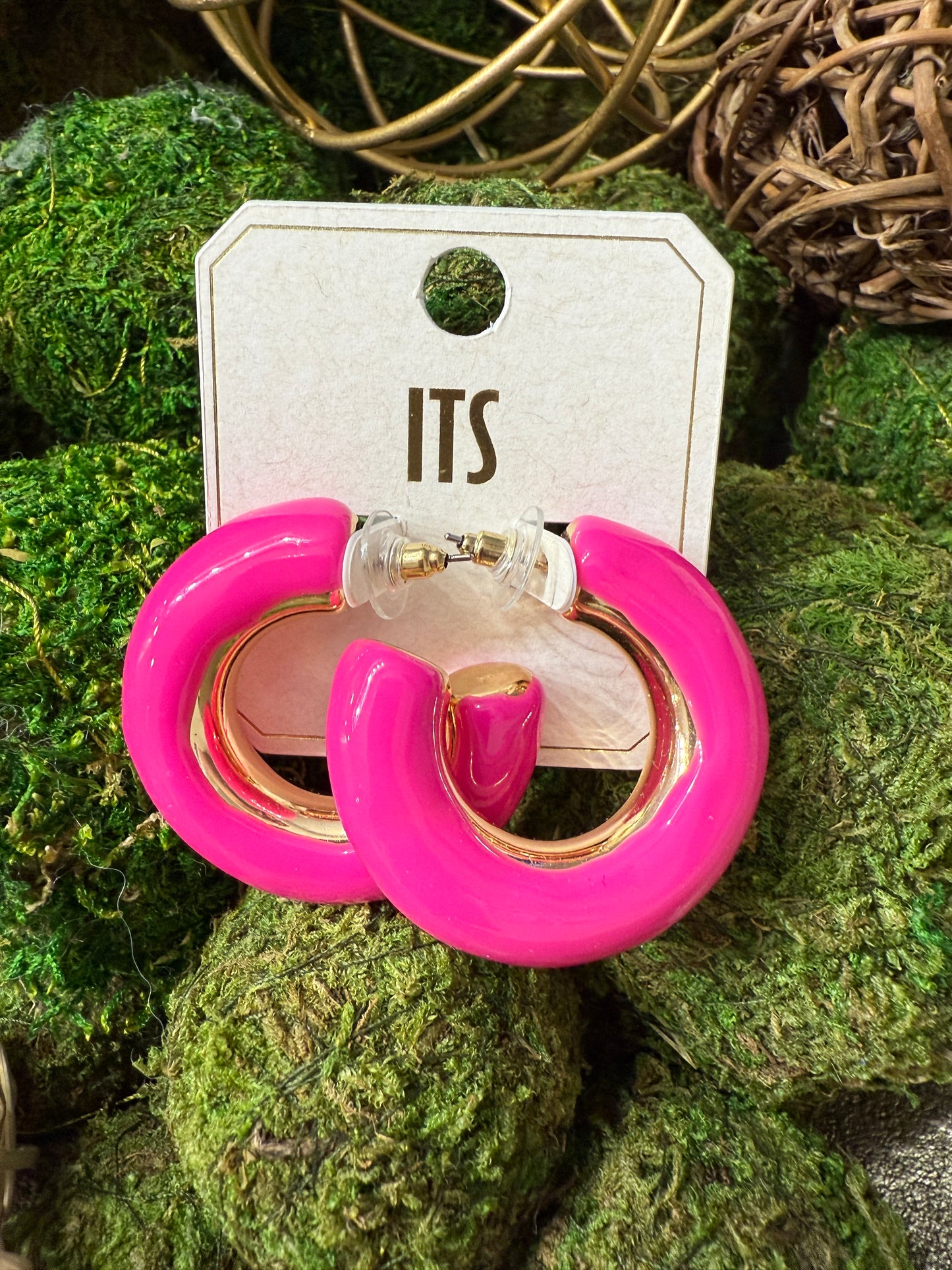 The Emily Hoops-Hot Pink