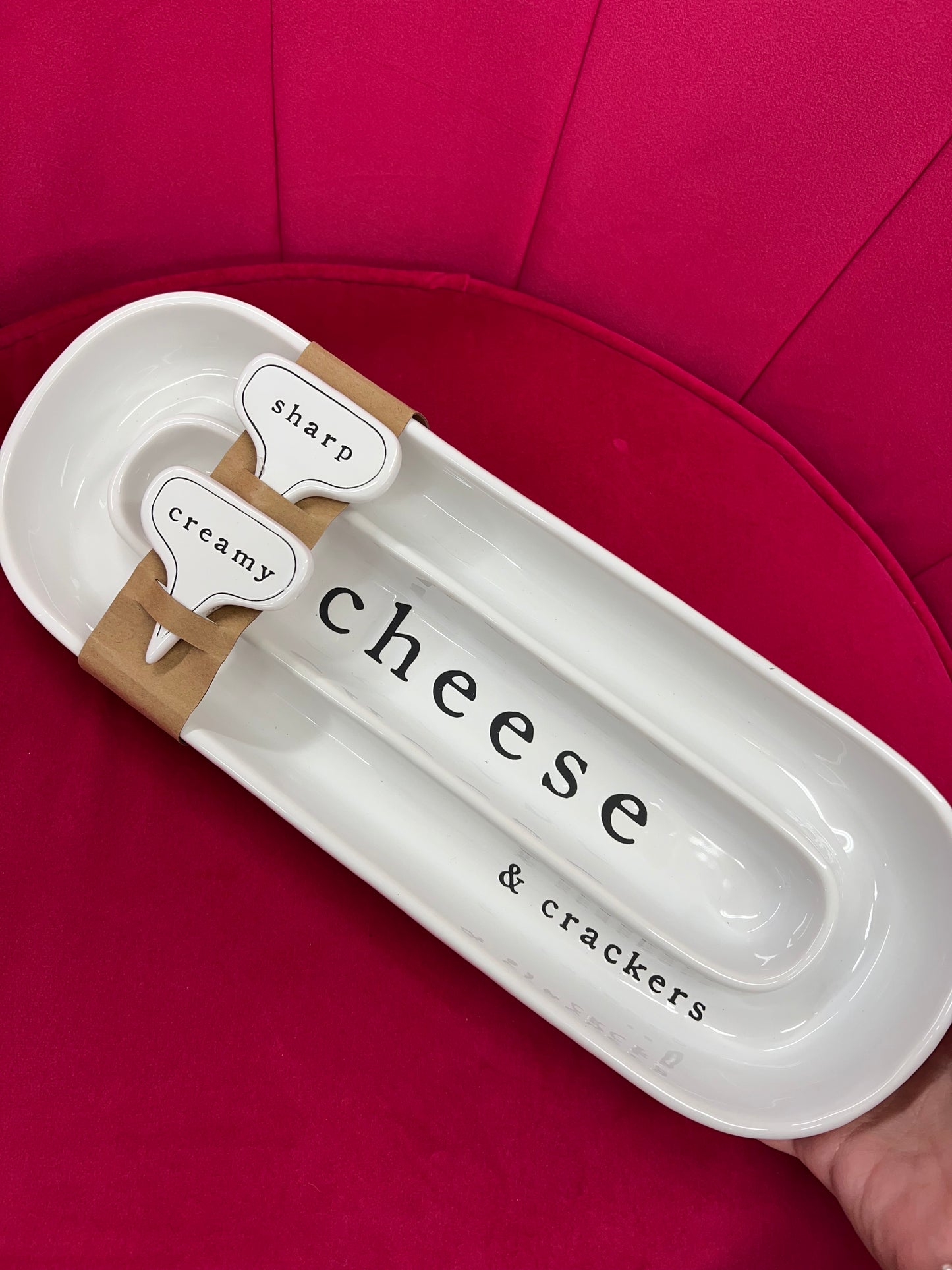 Mudpie Cheese & Cracker Dish Set