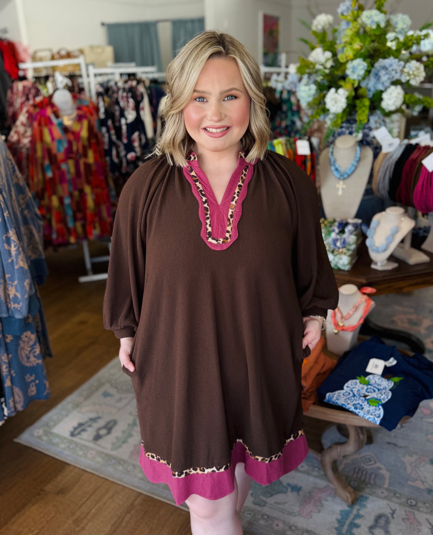 Love You A Latte Dress-Curvy