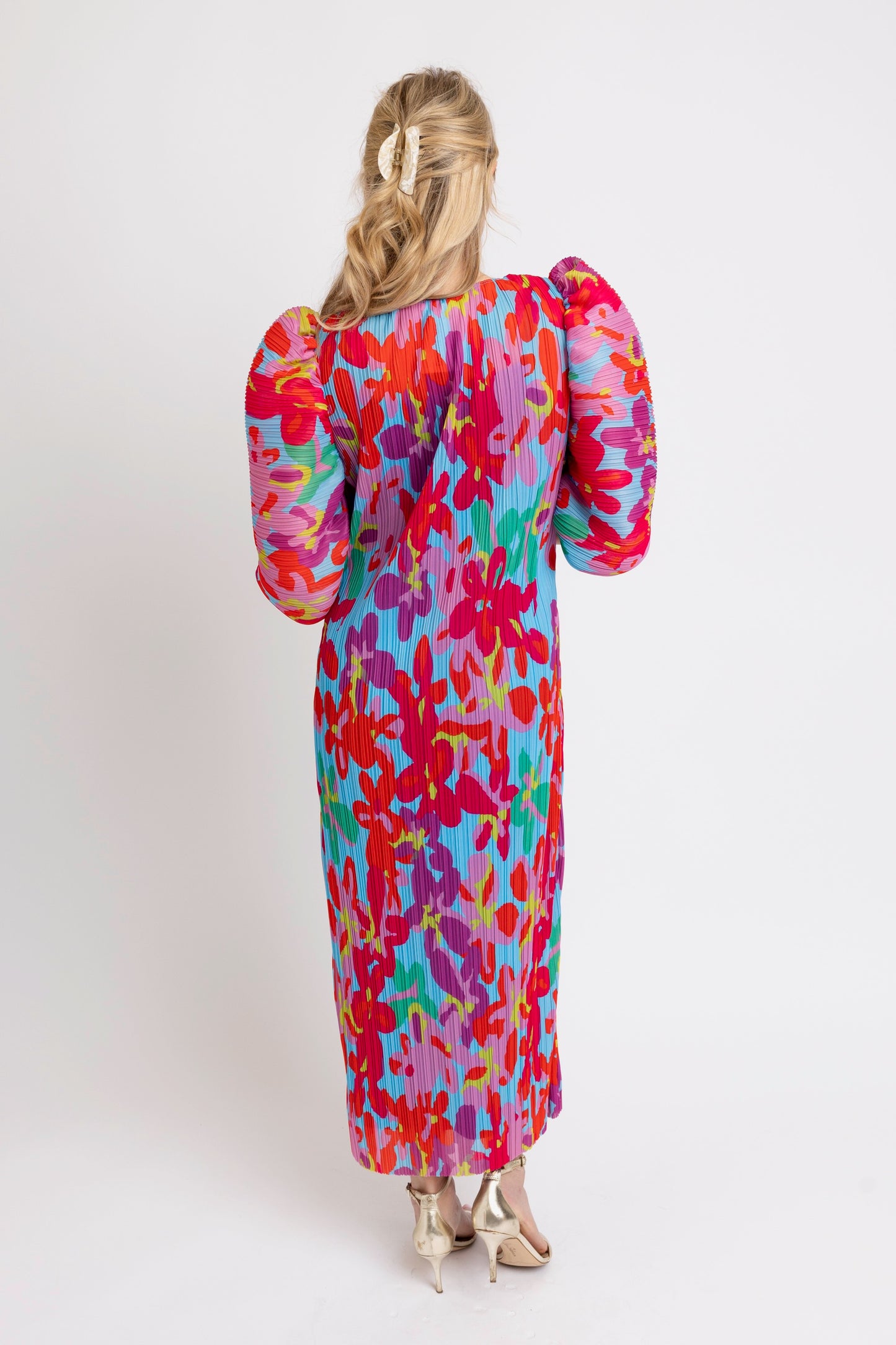 Karlie Pleated Floral Dress