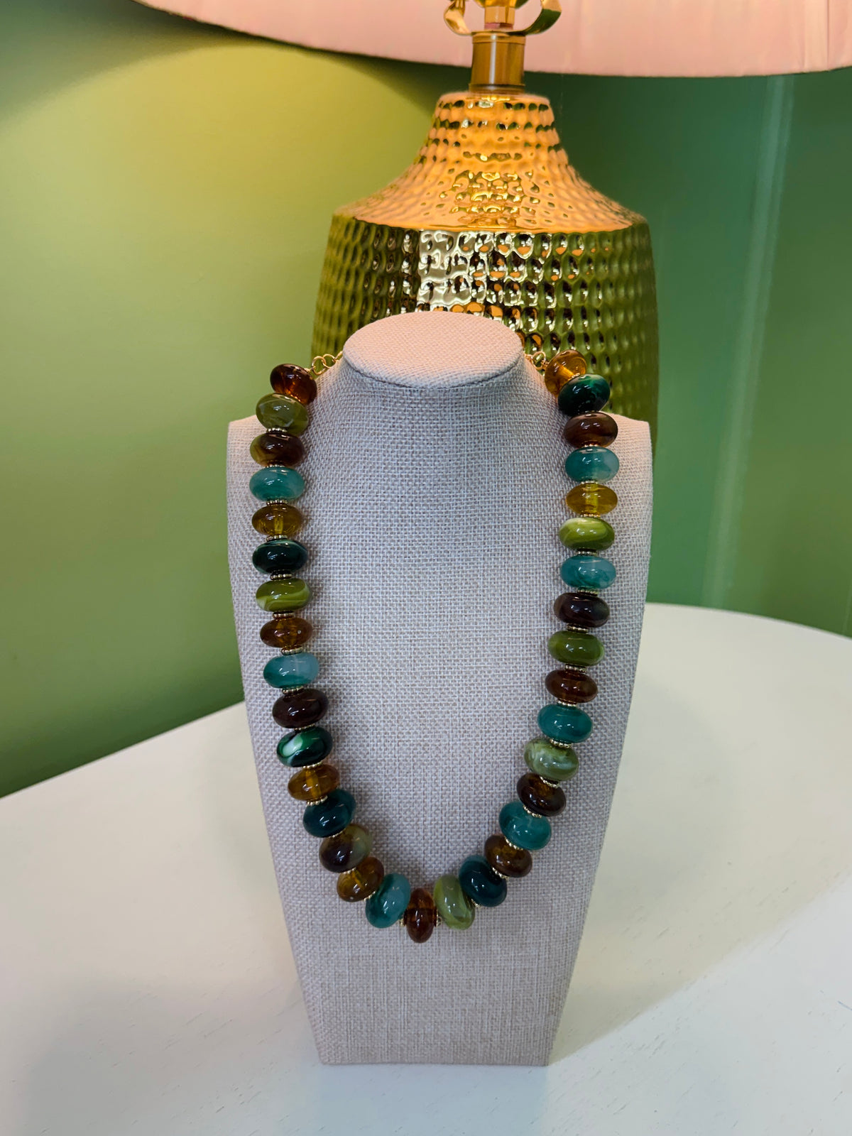 Green & Brown Mix Up Necklace