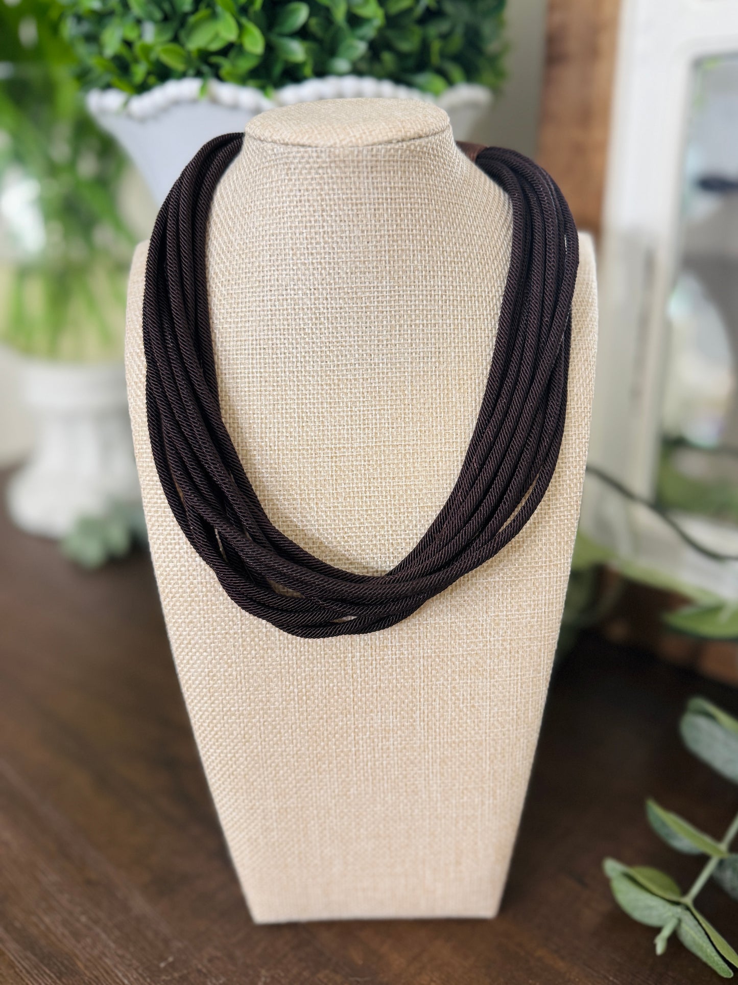 Mini Chocolate Rope Necklace
