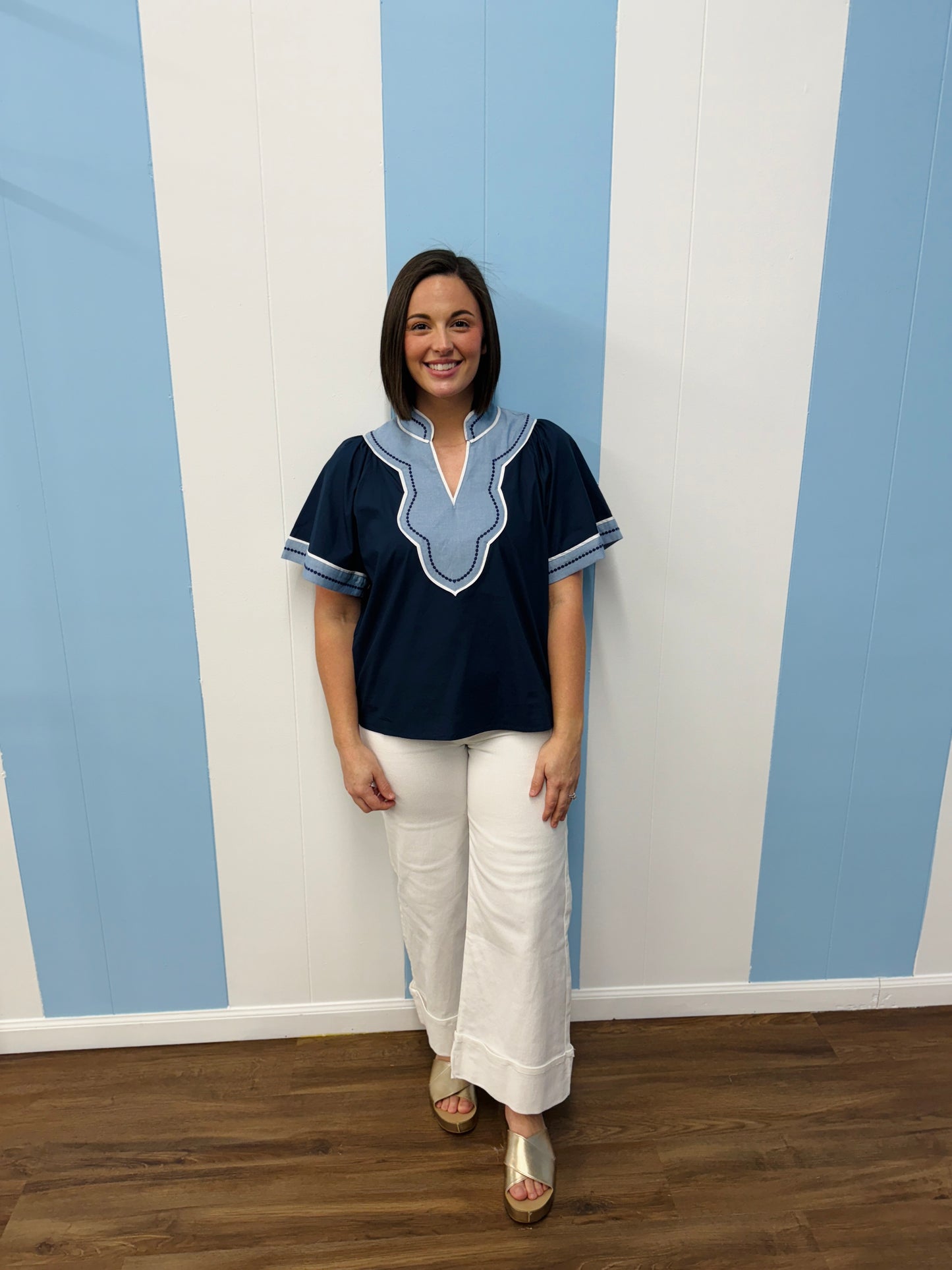 THML Prep It Up Top-Navy