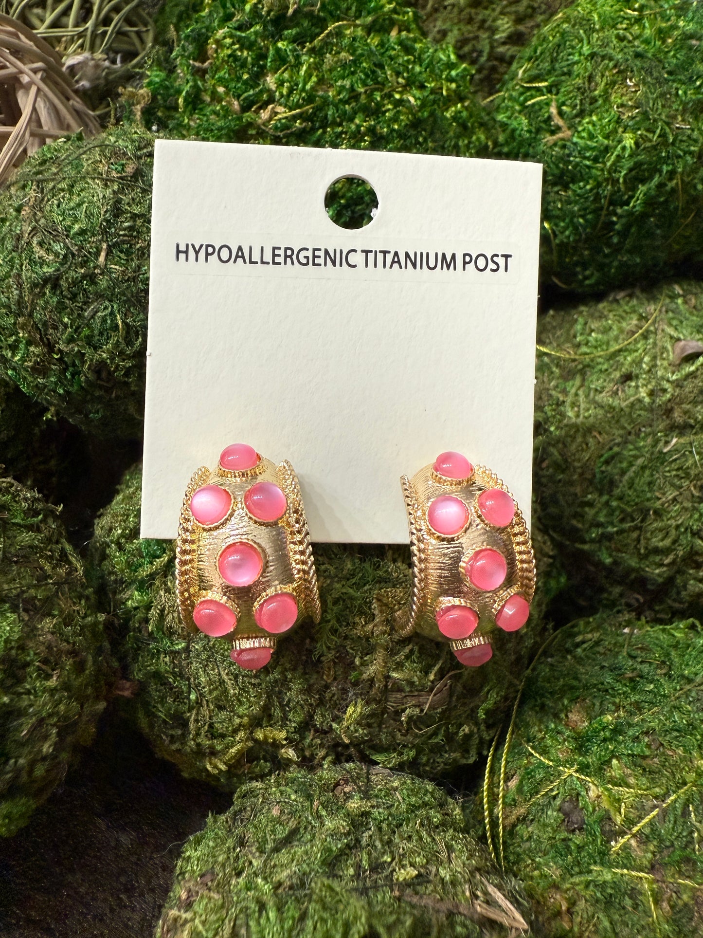 The Blair Earrings-Pink