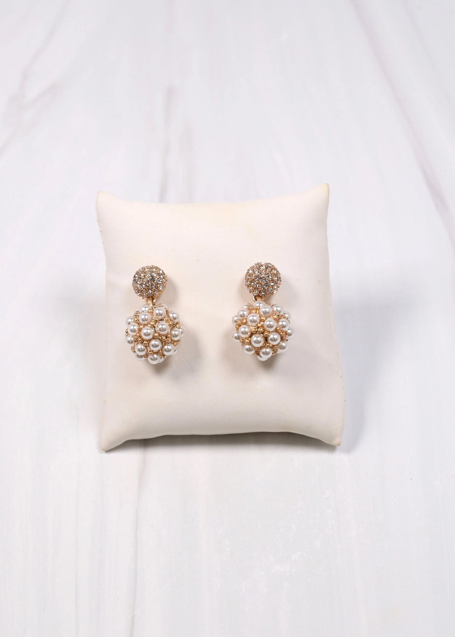 Payton Pearl and CZ Drop Earring PEARL