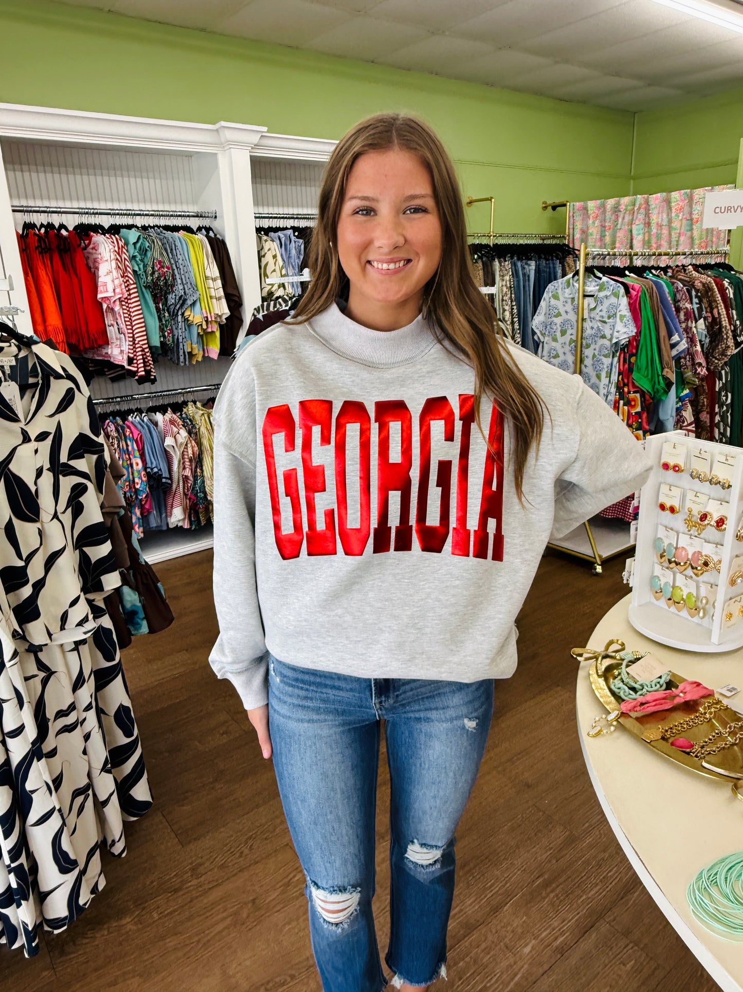 The Georgia Bulldogs Mockneck Sweatshirt