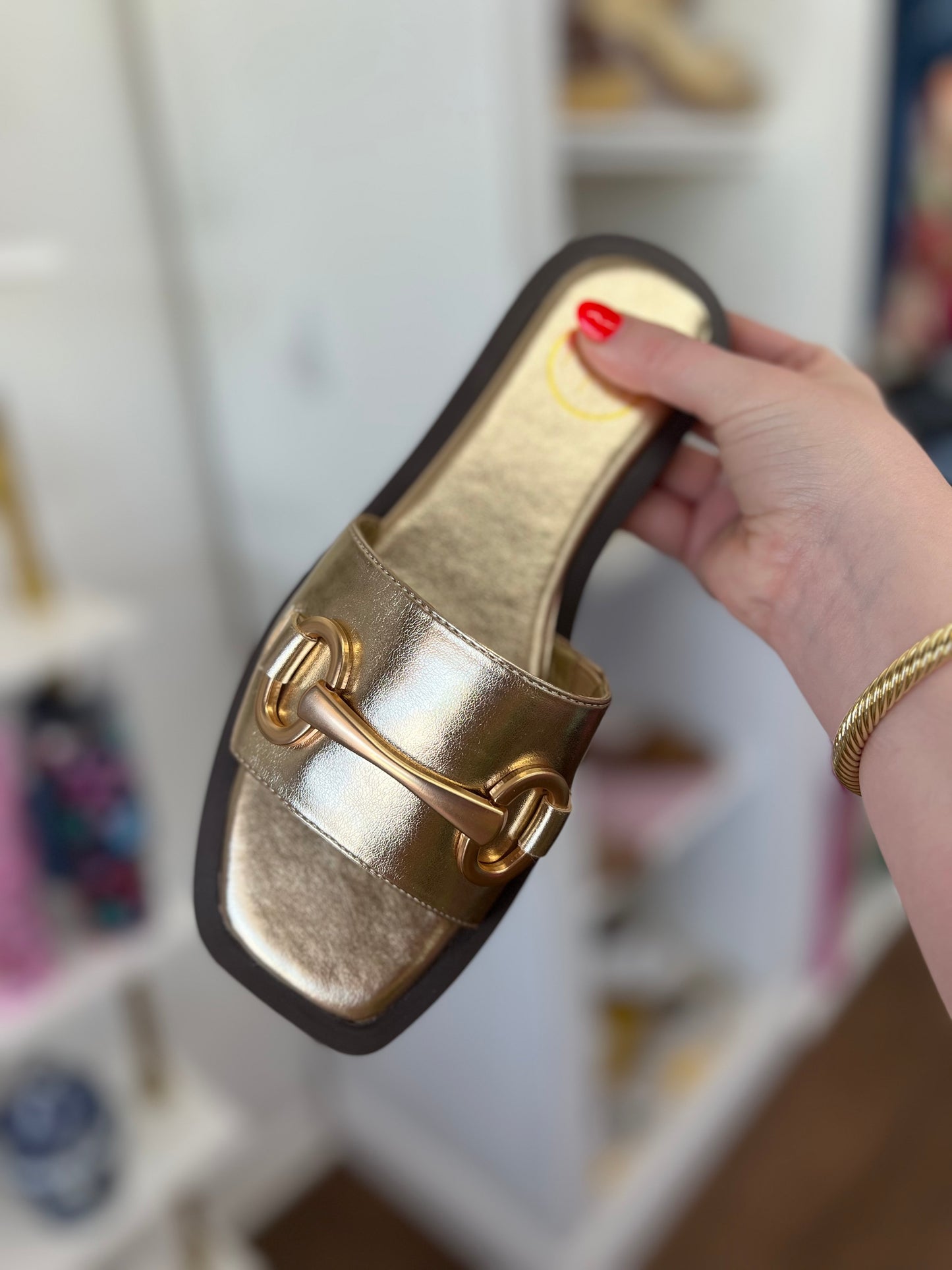 The Ava Sandals-Gold