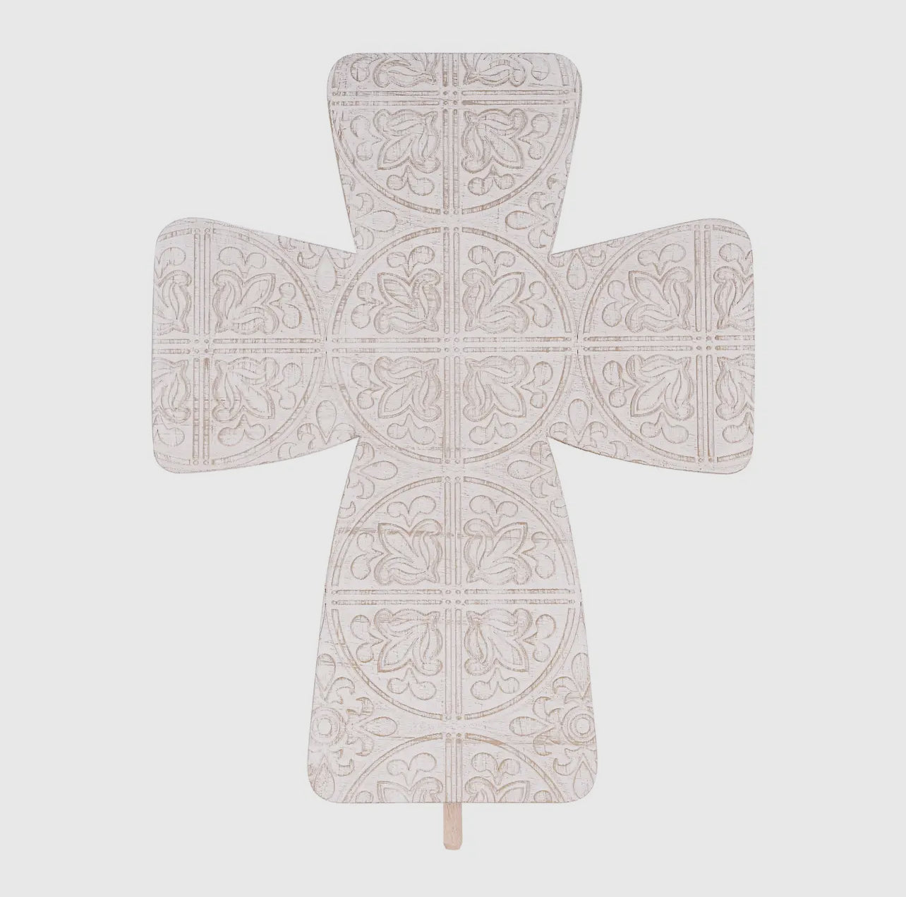 Embossed White Cross Glory Haus Topper