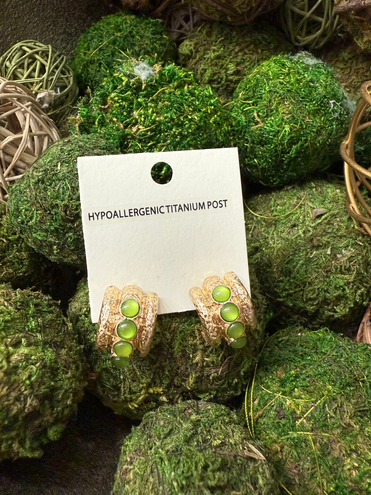 The Blair Earrings-Green