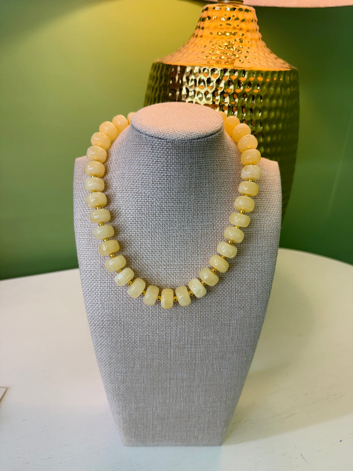 The Aria Necklace-Yellow Crème