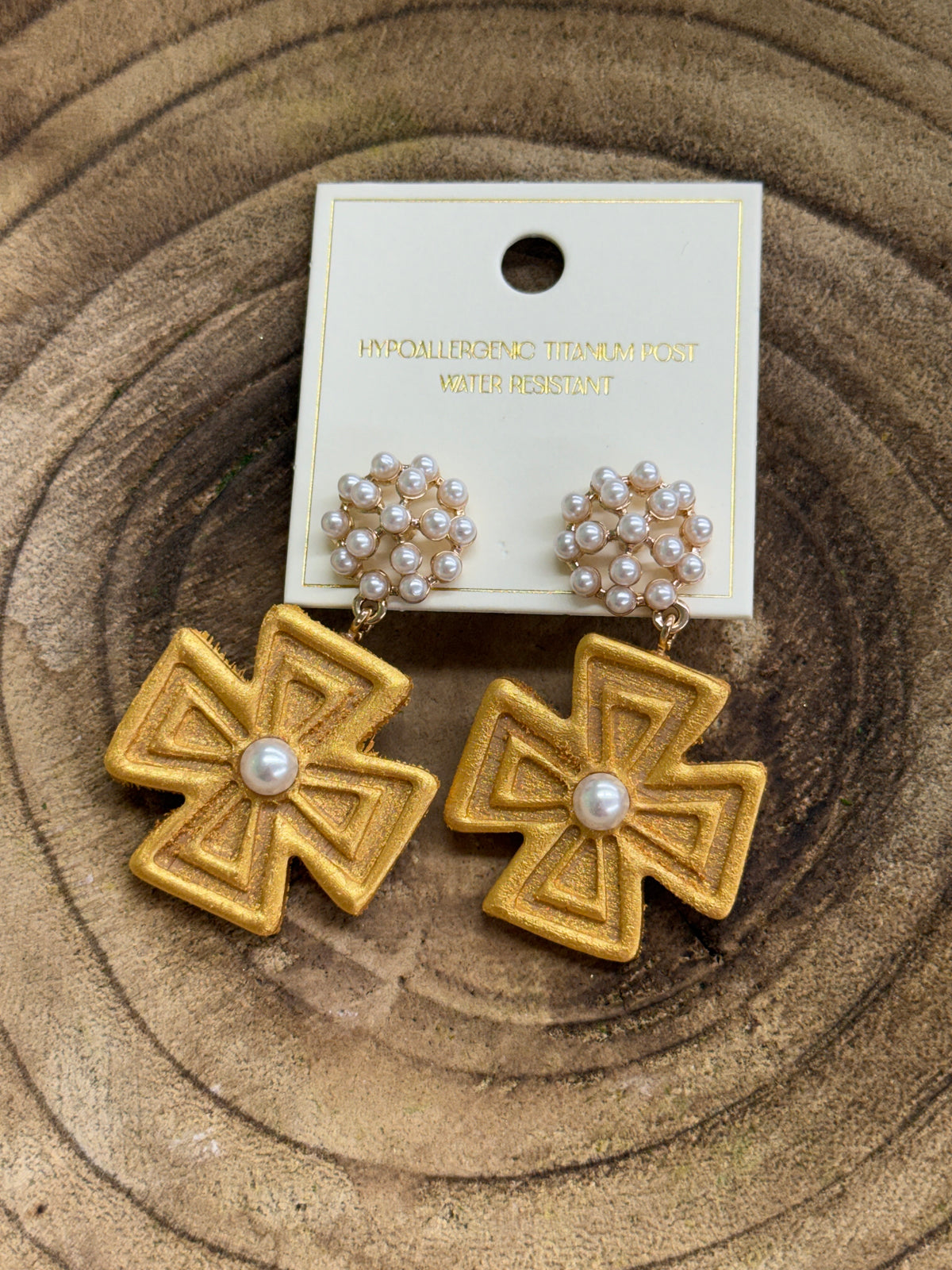 Bold Cross Earrings