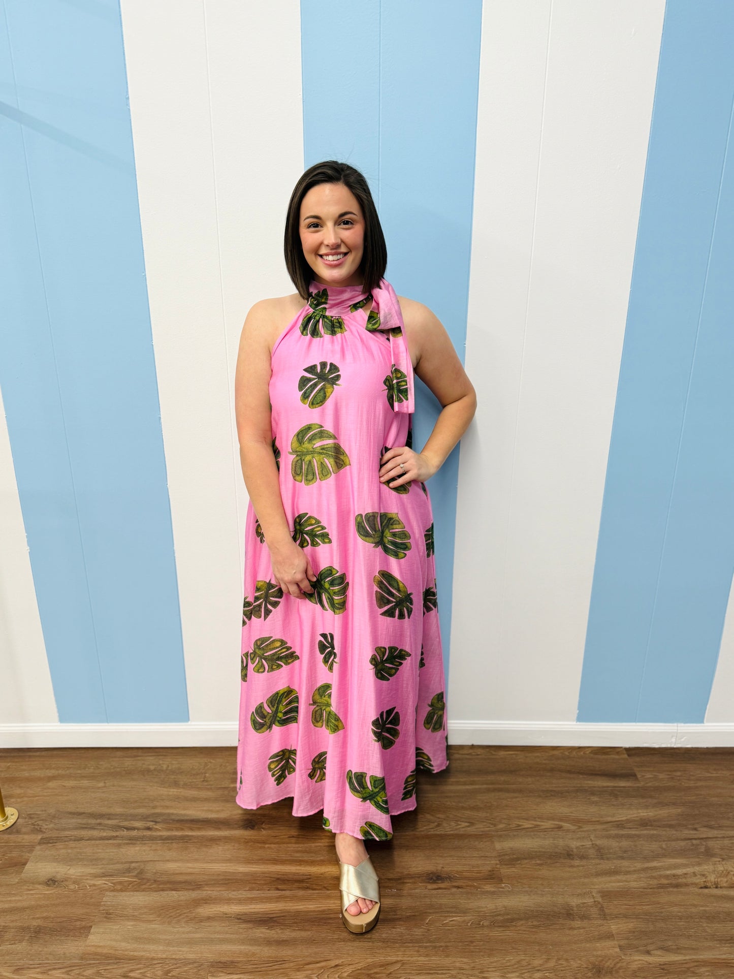 Take Me To Grenada Halter Maxi