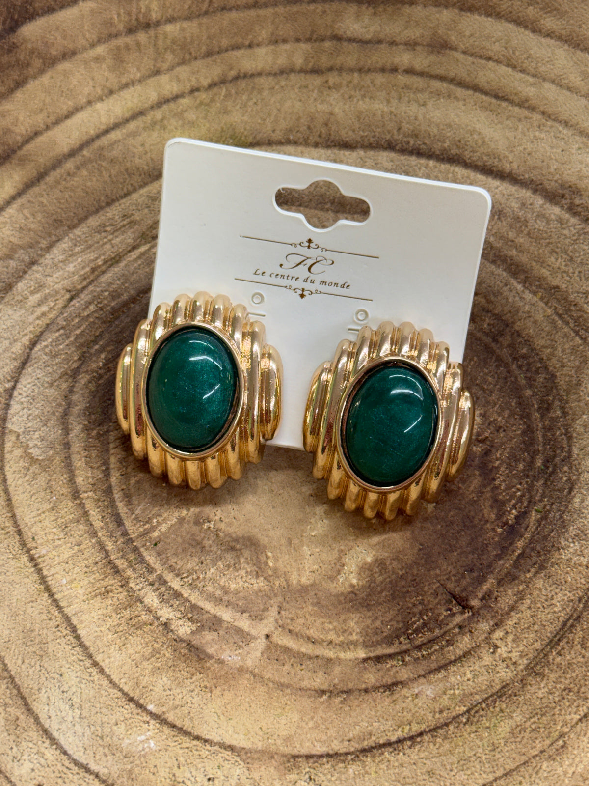 Stepping Out Earrings-Green