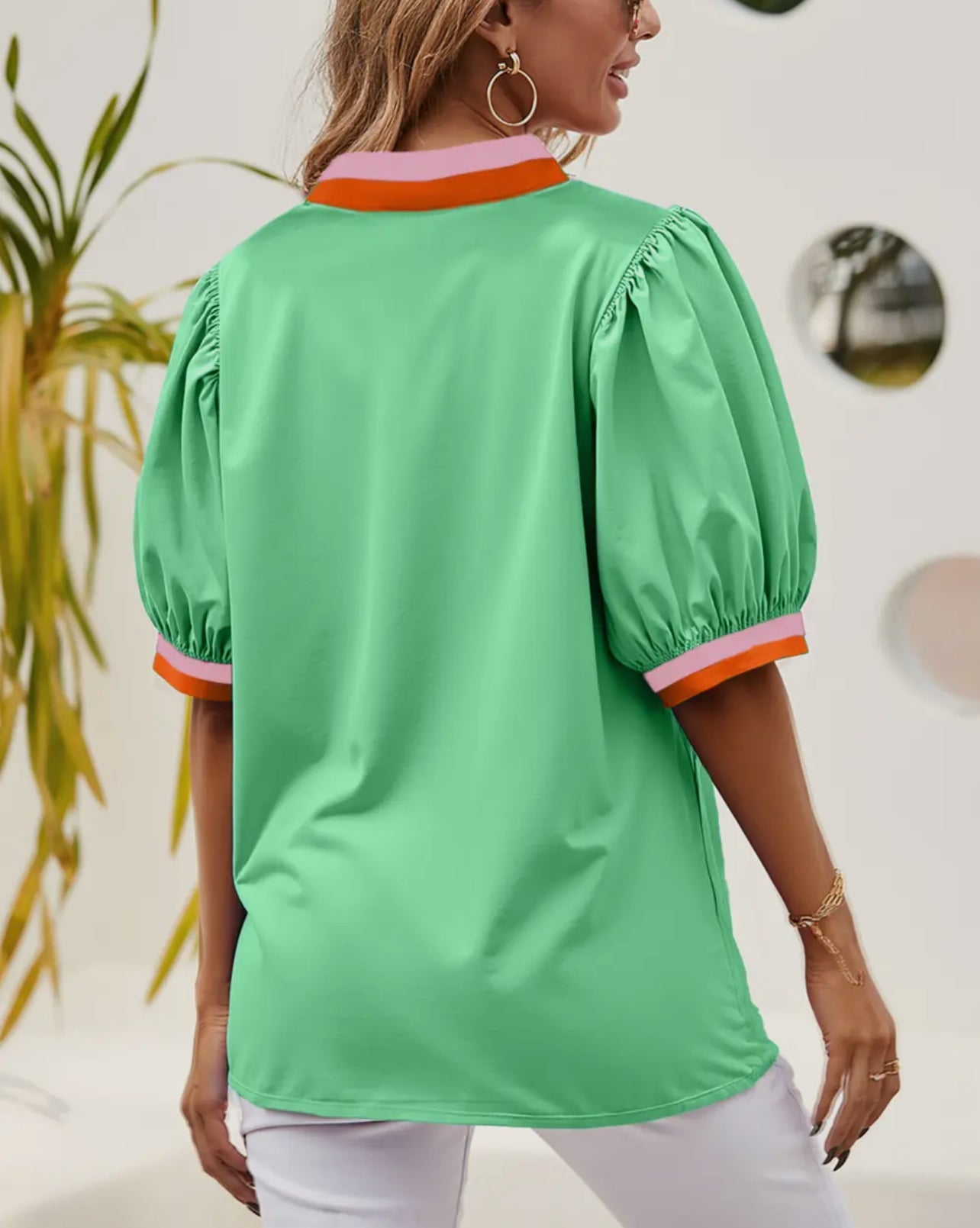 Bright Green Collision Top