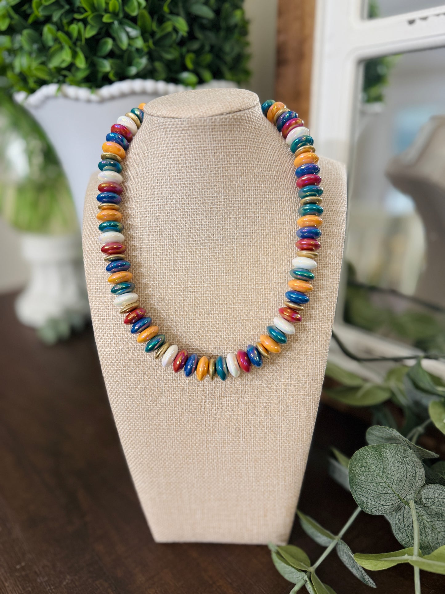 Festive Disc Necklace