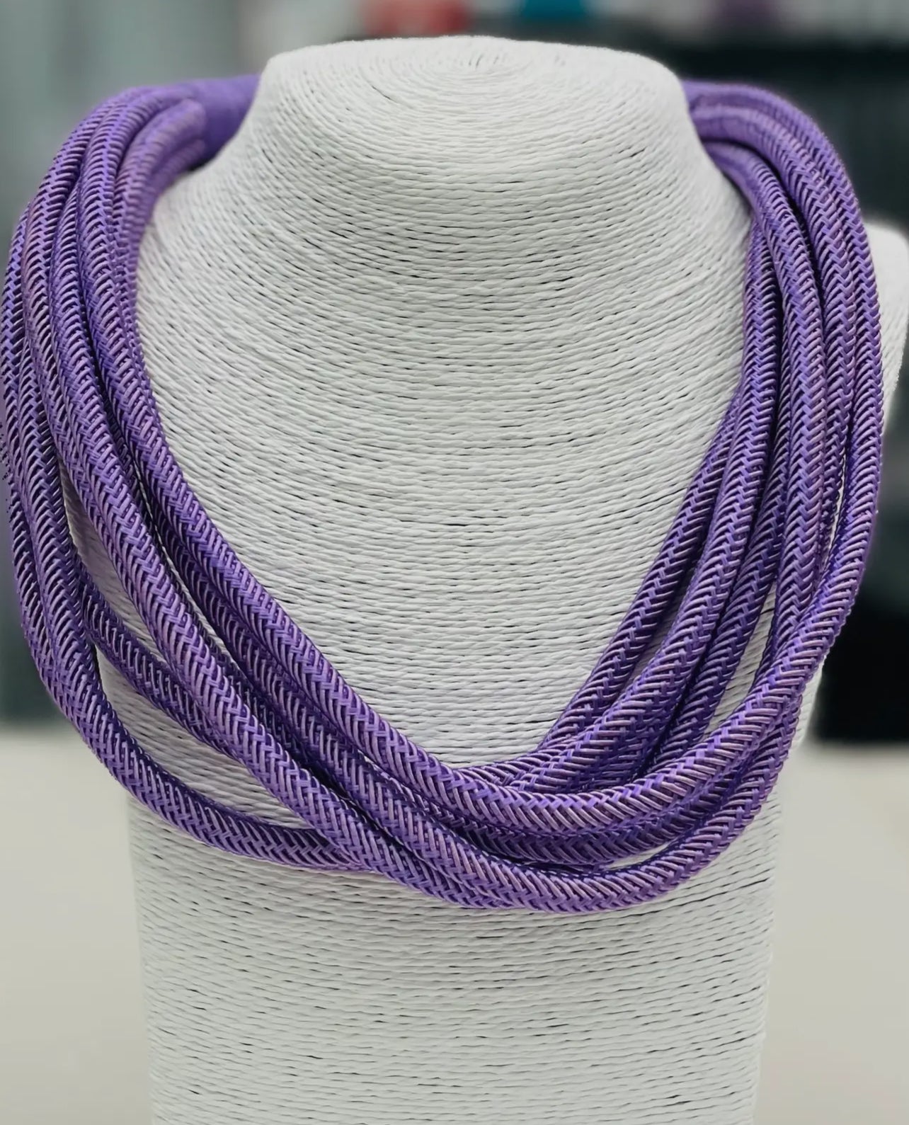Lilac Rope Necklace