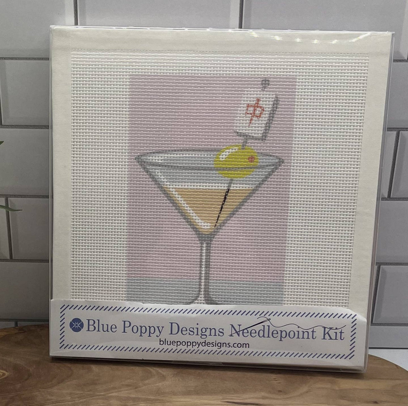 Mahjong Martini Needlepoint Kit