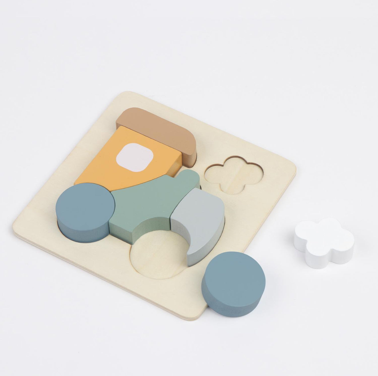 My First Vehicles Wooden Puzzle with Board Assorted 4 Designs: Car, Plane, Train, Boat