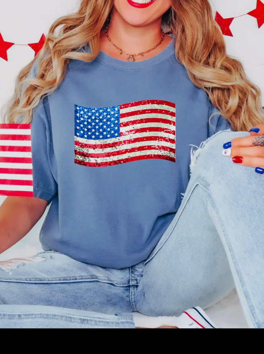 American Flag Tshirt