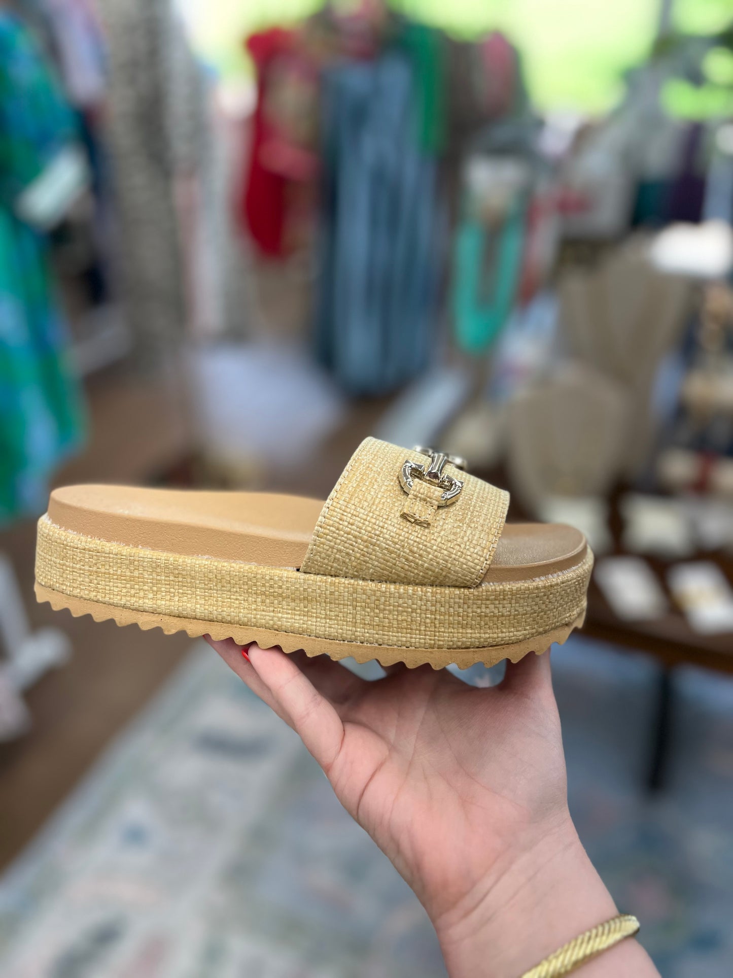 Bamboo Platform Sandals