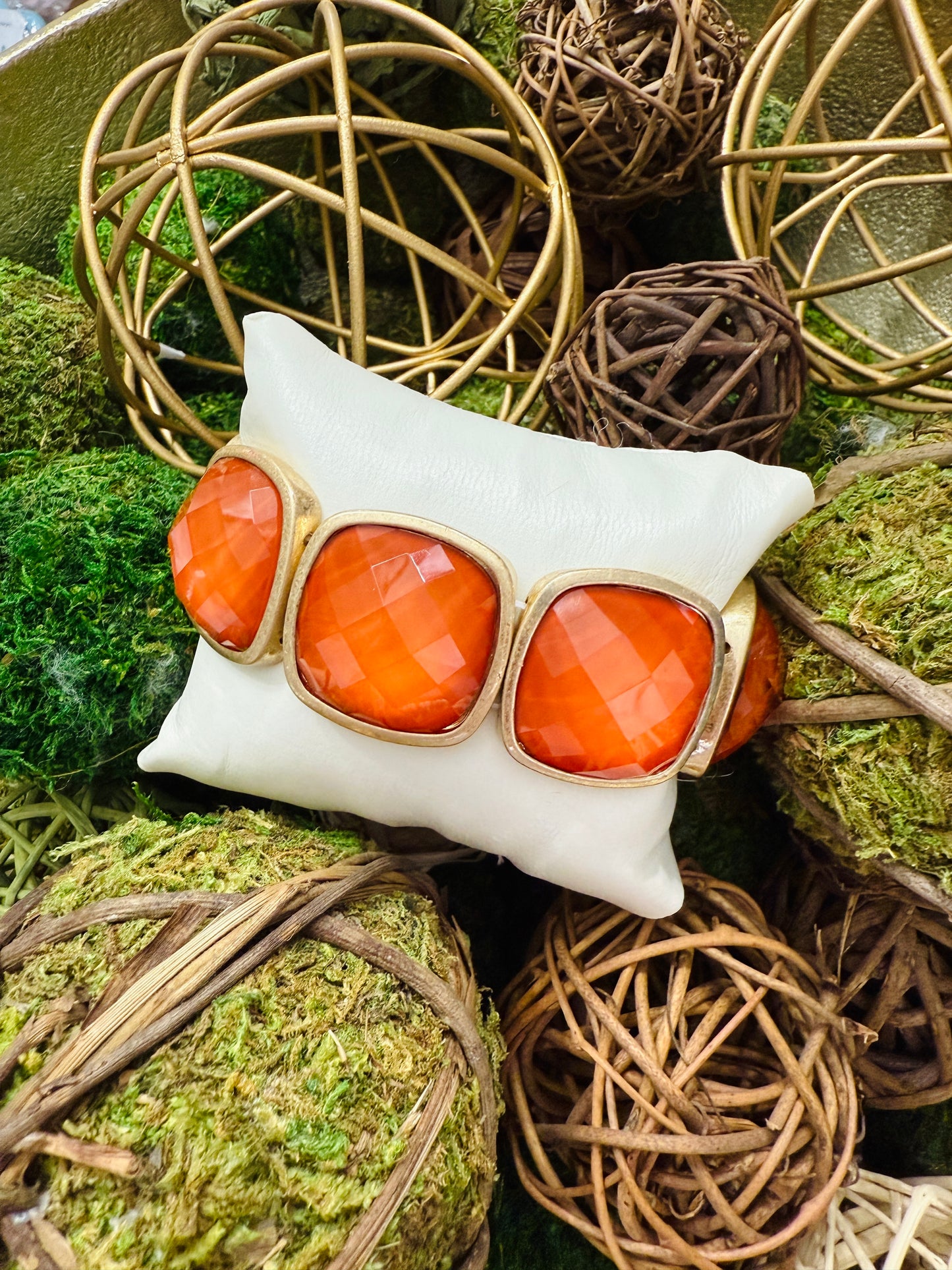 Be Jeweled Bracelet-Orange