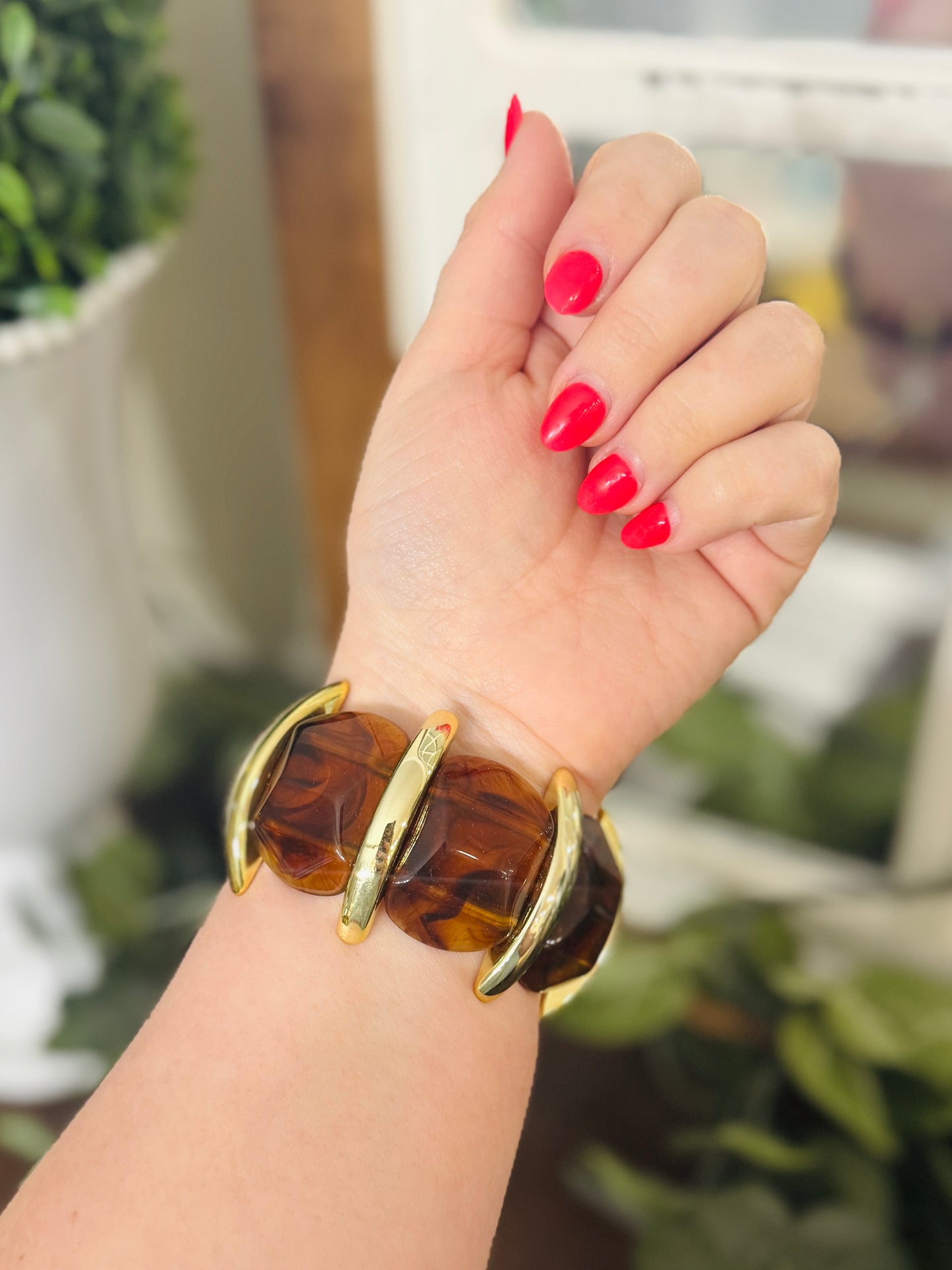 Tortoise & Gold Bracelet