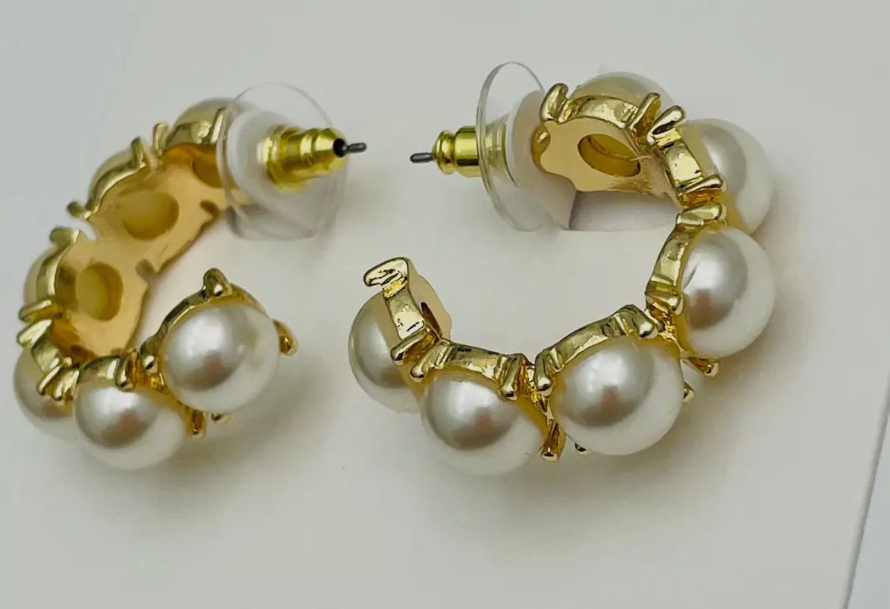 Pearl Hoops