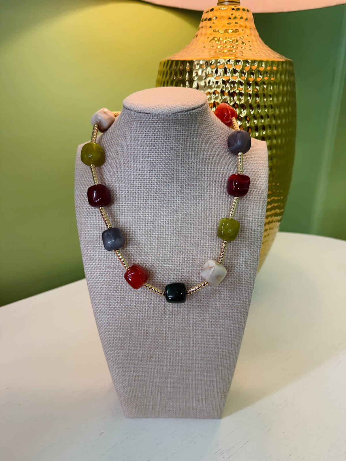 The Kam Necklace-Muted Multi