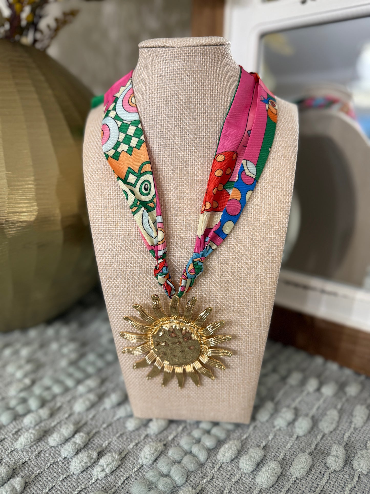 Ray Of Sunshine Scarf Necklace