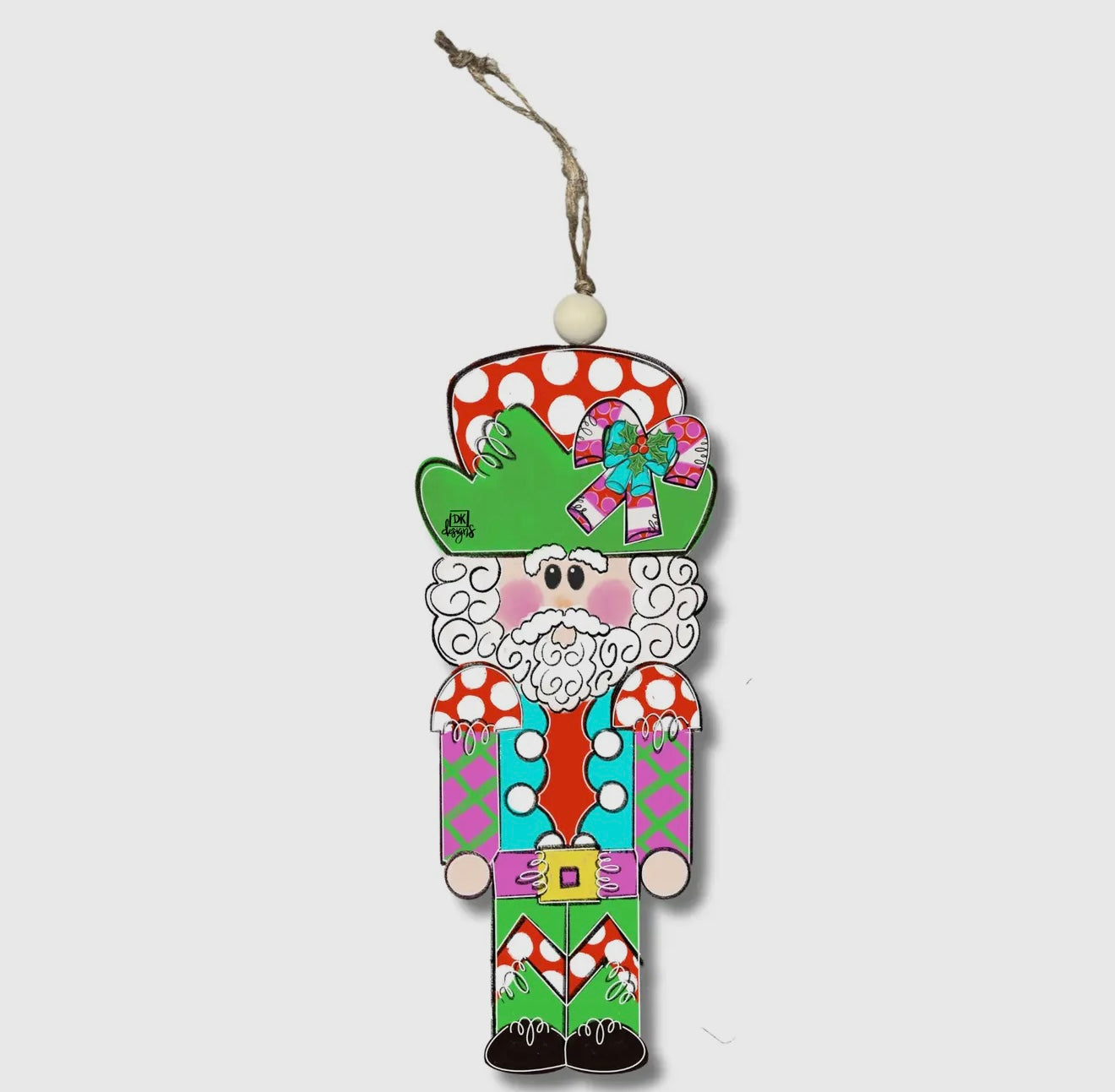 Candy Cane Soldier Ornament