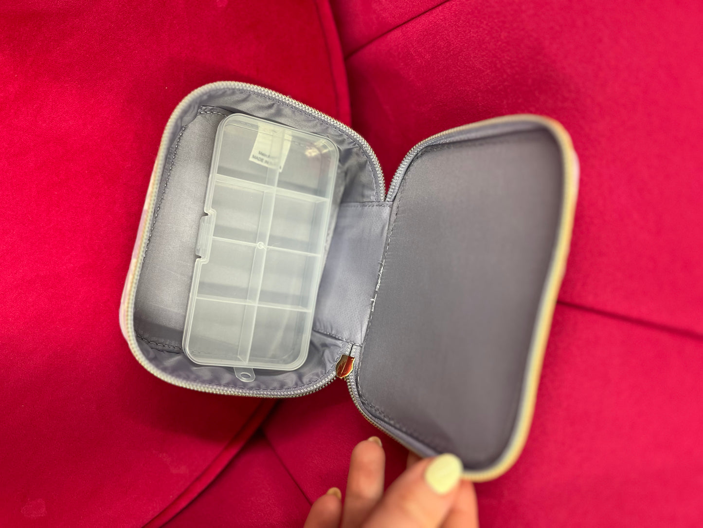 Purple Bow Pill Case