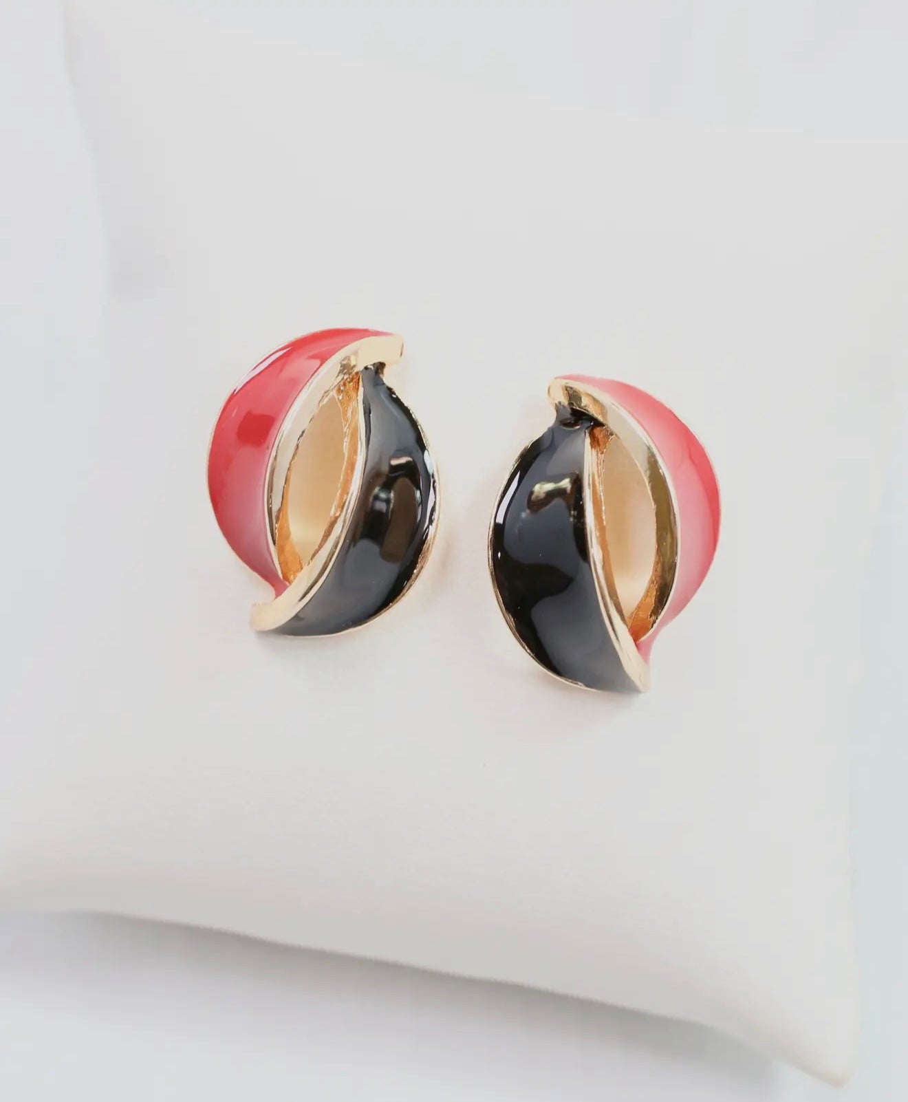Red + Black Game Day Earrings